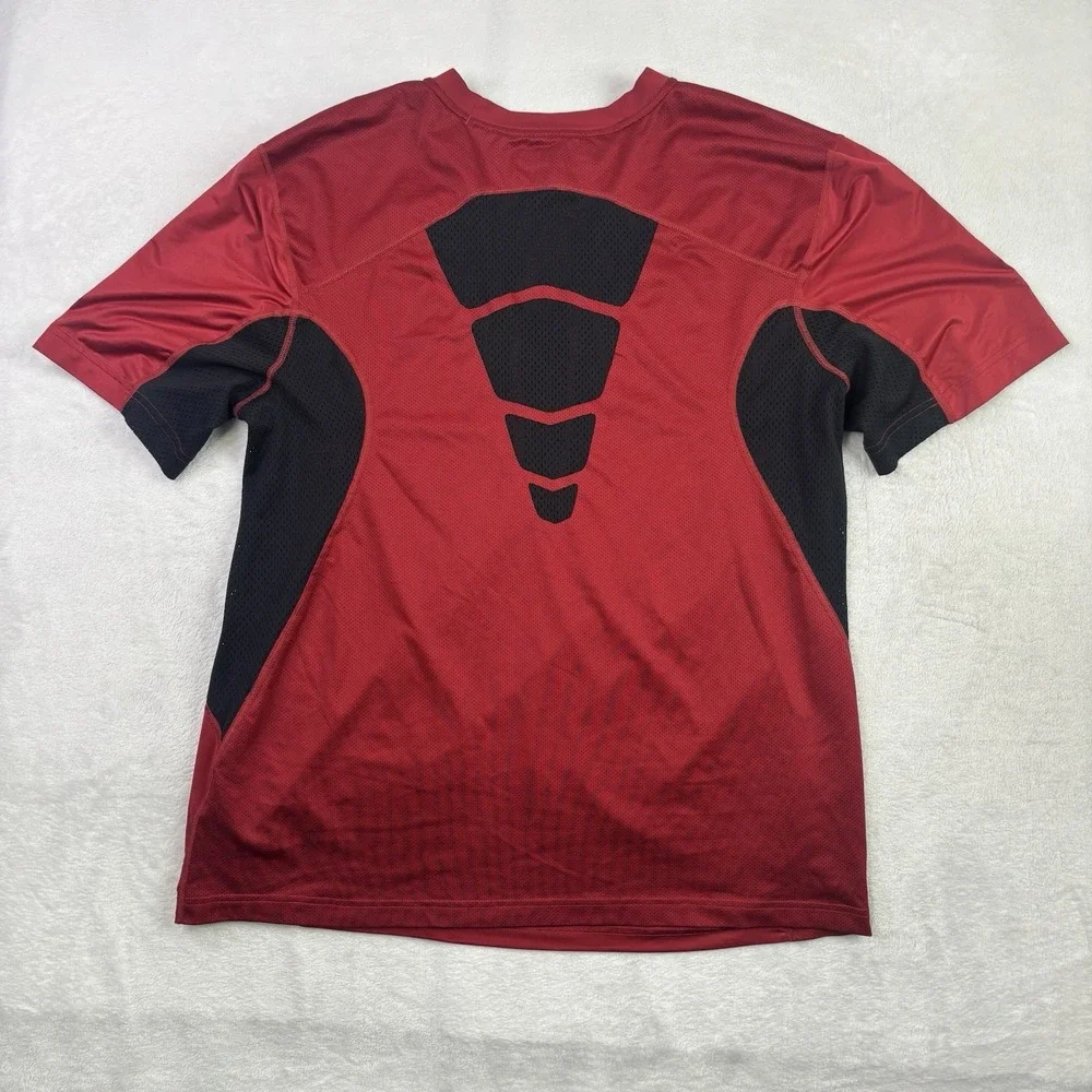 Nike Dri-Fit Stanford University Red Short Sleeve Activewear Shirt Men's XL